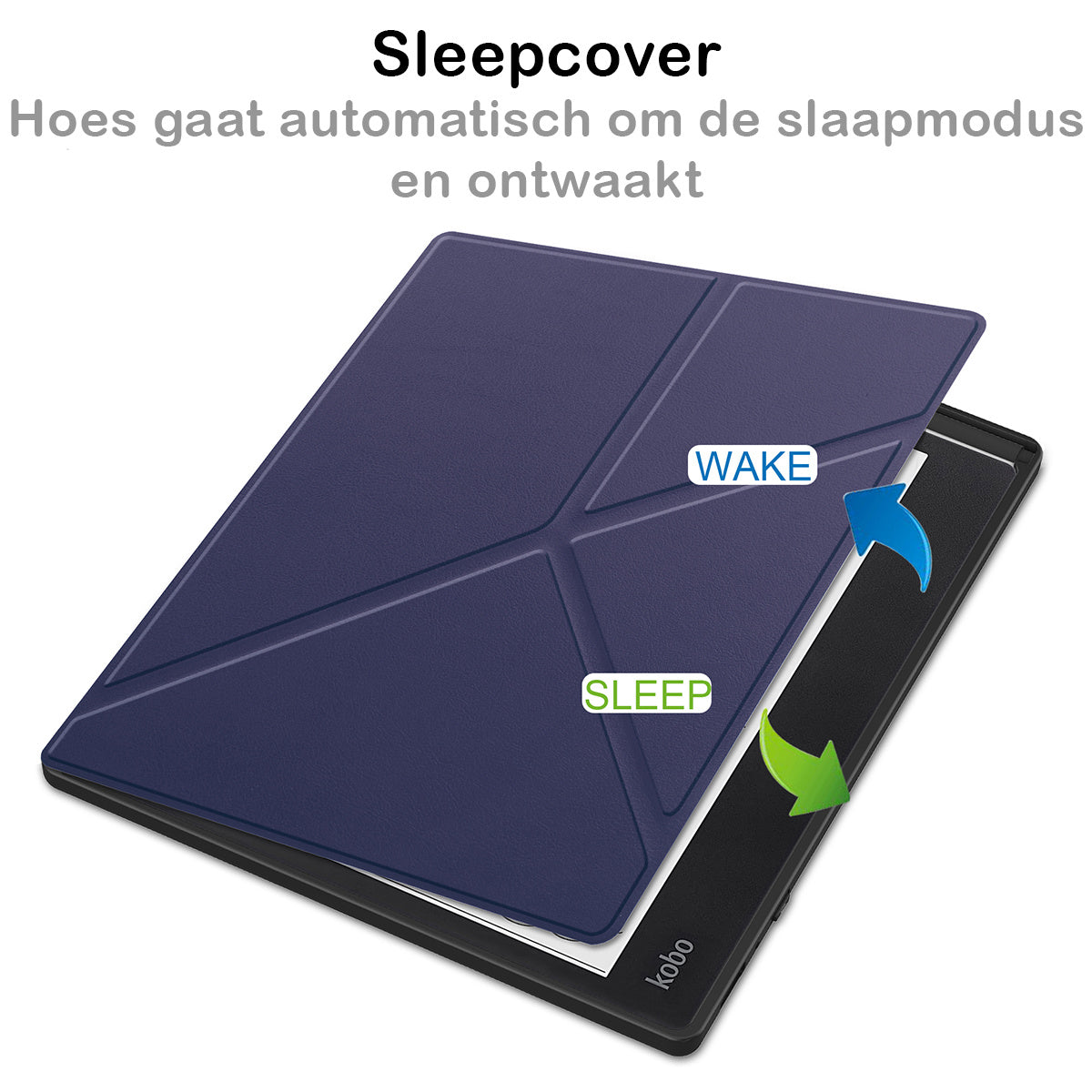 Kobo Elipsa 2E Trifold Hoesje - Donkerblauw