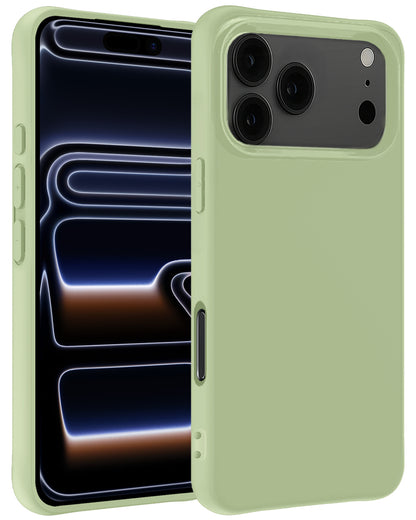 iPhone 17 Pro Hoesje Siliconen Backcover Lichtgewicht - Groen