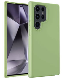Samsung S24 Ultra Hoesje Siliconen Backcover Lichtgewicht - Groen