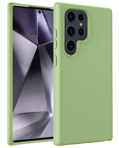 Samsung S24 Ultra Hoesje Siliconen Backcover Lichtgewicht - Groen
