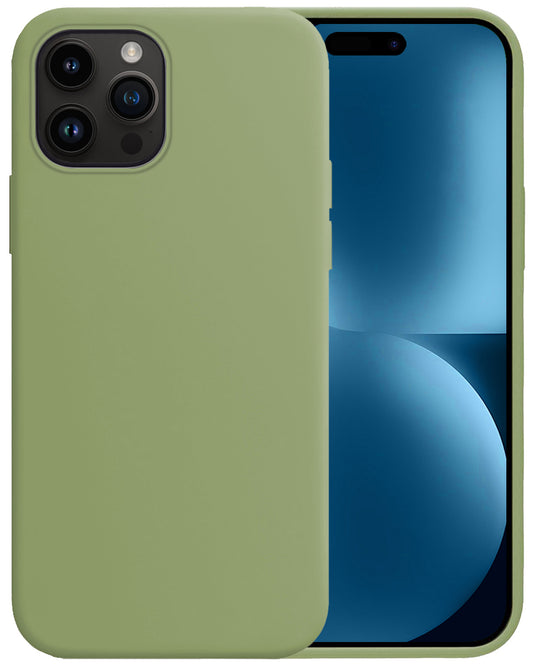 iPhone 15 Pro Hoesje Siliconen - Groen