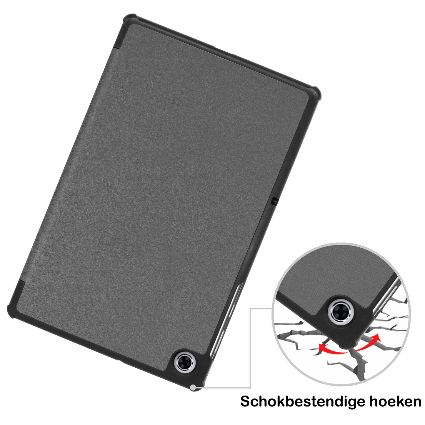 Lenovo Tab M10 FHD Plus 2nd Gen Hoesje Book Case - Grijs