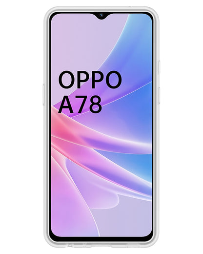 OPPO A78 5G Hoesje Siliconen Backcover Lichtgewicht - Transparant