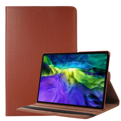 Samsung Galaxy Tab A8 Trifold Bookcase Hoes 360 Graden Draaibaar - Bruin