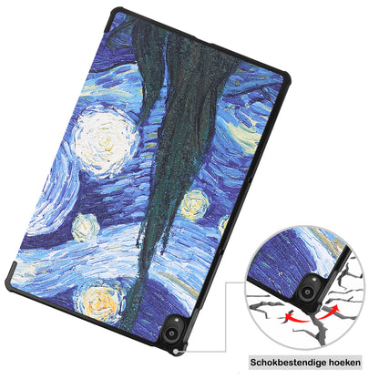Lenovo Tab P11 Trifold Bookcase Hoes - Sterrenhemel