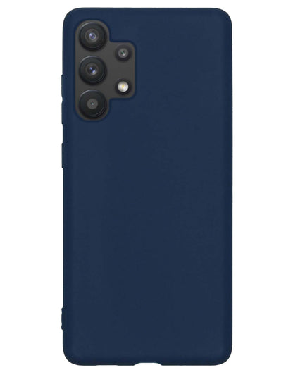 Samsung A13 4G Hoesje Siliconen Backcover Lichtgewicht - Donkerblauw