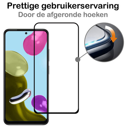 Xiaomi Redmi Note 11 Screenprotector Gehard Glas - Full Screen