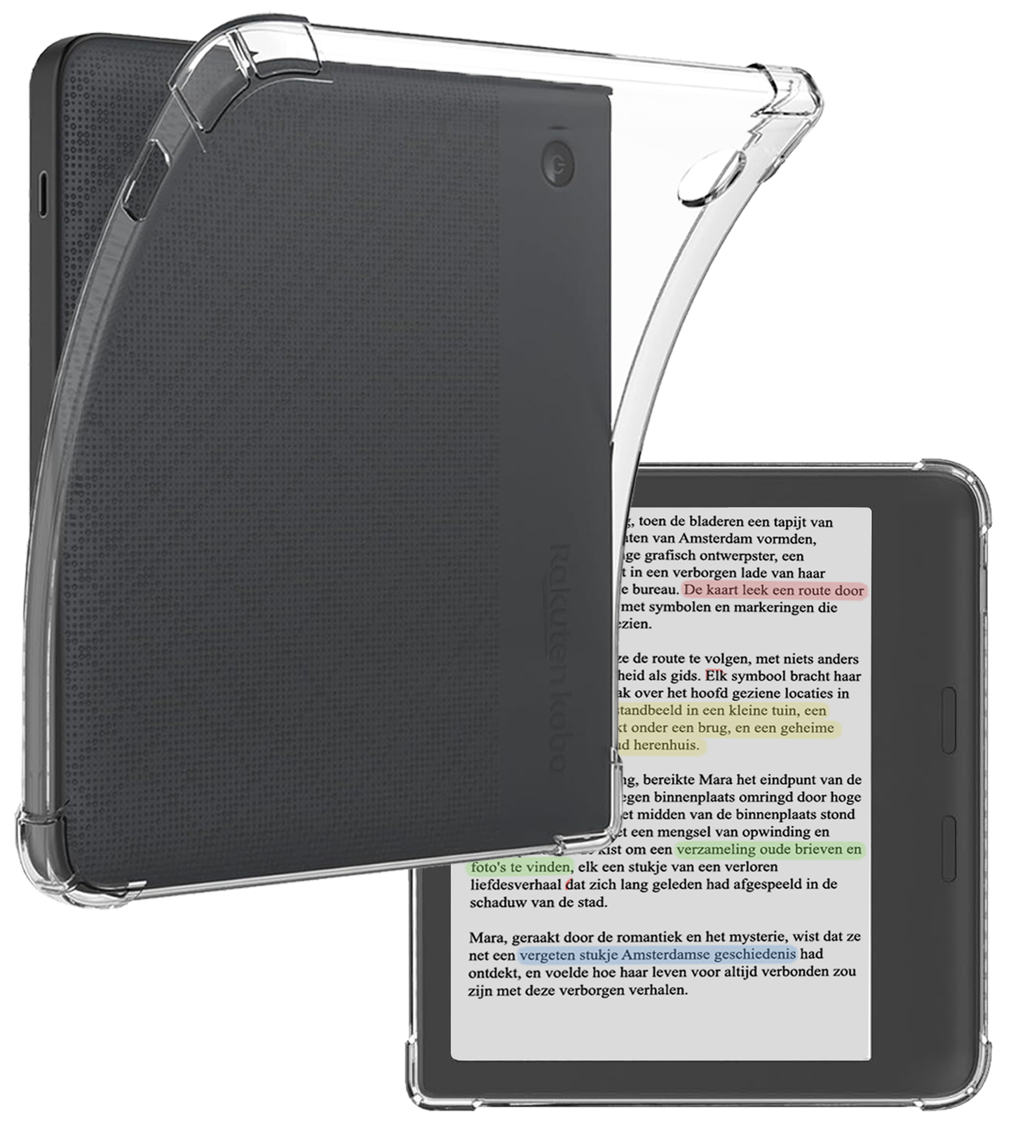 Kobo Libra Colour Transparante E-readerhoes