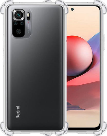 Xiaomi Redmi Note 10S Hoesje Shockproof Backcover Siliconen - Transparant