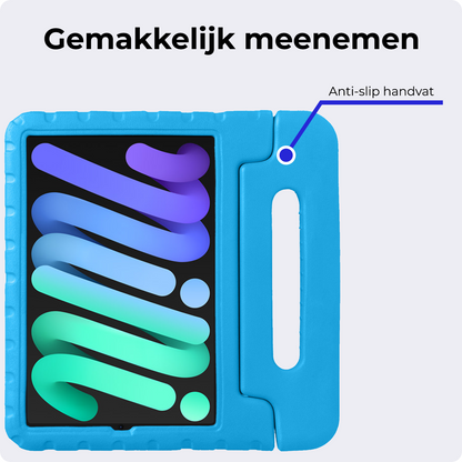 iPad Mini 7 Kinderhoes Shockabsorberend Foam - Blauw