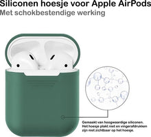 AirPods 1 Hoesje Siliconen Krasbestendig - Midnight Green