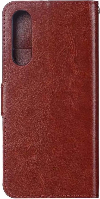 Samsung Galaxy A50 Hoesje Bookcase Cover met Kaarthouder - Bruin