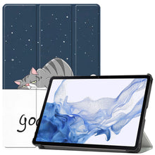 Samsung Galaxy Tab S8 Ultra Trifold Bookcase Hoes - Kat