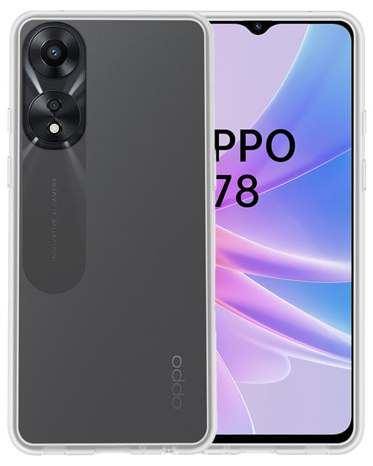 OPPO A78 5G Hoesje Siliconen - Transparant