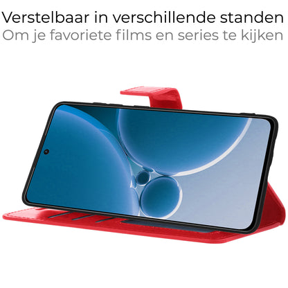 OnePlus Nord 3 Hoesje Book Case Kunstleer - Rood