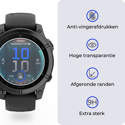 Screenprotector Geschikt voor Garmin Fenix E (47 mm) Screenprotector Glas Gehard Screen Cover - Screen Protector Geschikt voor Garmin Fenix E Screenprotector Tempered Glass