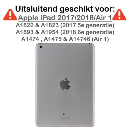 iPad Air 1/2 / Pro 9.7 / 2017/2018 Hoesje Book Case - Donkerblauw