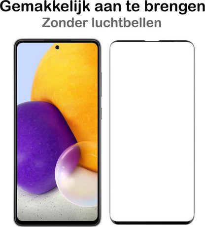 Samsung A72 Screenprotector Gehard Glas - Full Screen