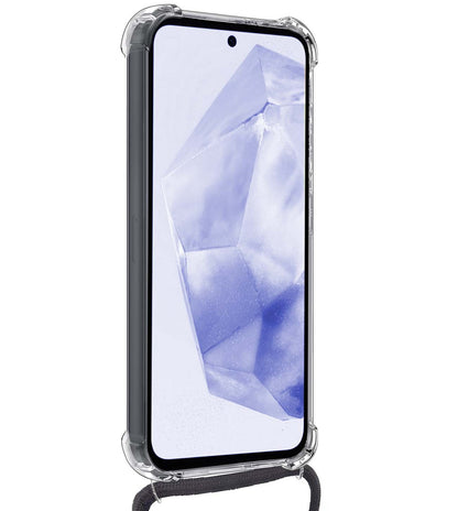 Samsung A35 Hoesje met Koord Backcover Shockproof - Transparant