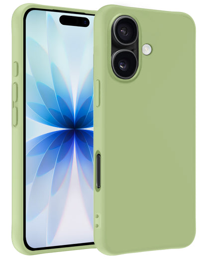 iPhone 17 Hoesje Siliconen Backcover Lichtgewicht - Groen