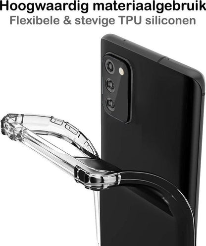 Samsung A41 Hoesje Shockproof Backcover Siliconen - Transparant