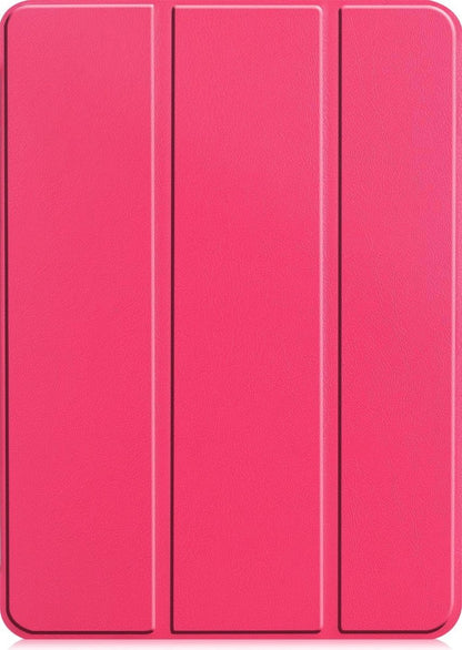 iPad Pro 2021 (11 inch) Trifold Bookcase Hoes - Donkerroze
