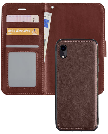 iPhone 12 Mini Hoesje Bookcase Cover Uitneembaar - Bruin