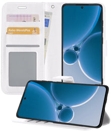 OnePlus Nord 3 Hoesje Bookcase Cover met Kaarthouder - Wit