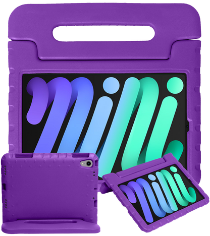 iPad Mini 7 Kinderhoes Shockabsorberend Foam - Paars