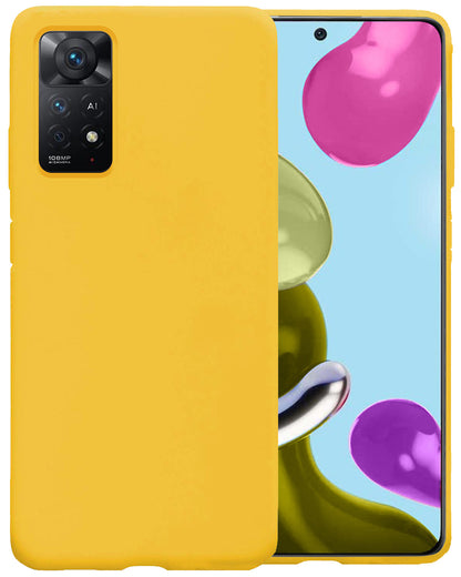 Xiaomi Redmi Note 11 Hoesje Siliconen Backcover Lichtgewicht - Geel