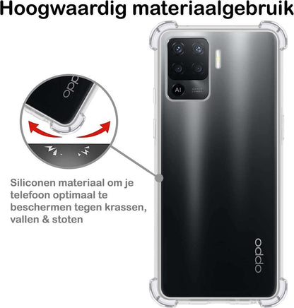 OPPO A94 Hoesje Shock Proof Siliconen - Transparant