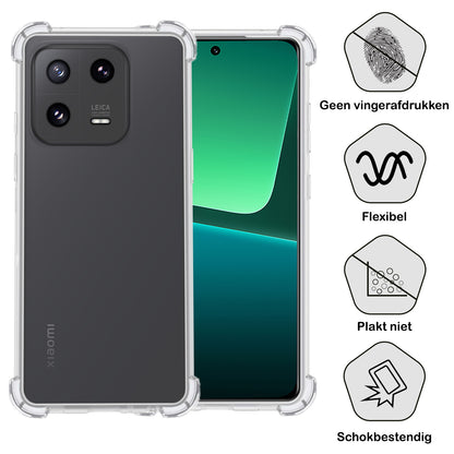 Xiaomi 13 Pro Hoesje Shockproof Backcover Siliconen - Transparant