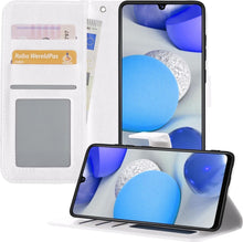 Samsung A42 Hoesje Bookcase Cover met Kaarthouder - Wit