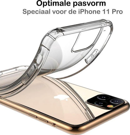 iPhone 11 Pro Hoesje Shock Proof Siliconen - Transparant