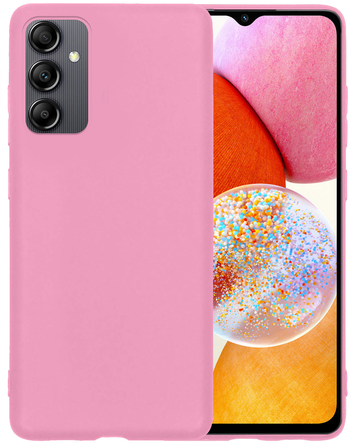 Samsung A14 Hoesje Siliconen - Roze