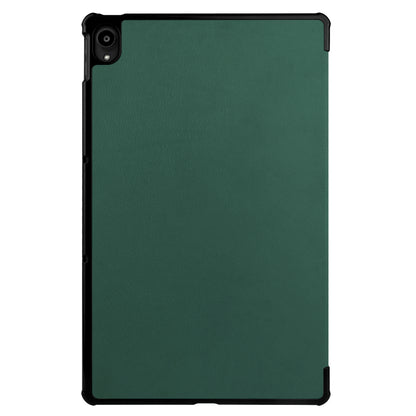 Lenovo Tab P11 Plus Trifold Bookcase Hoes - Donkergroen