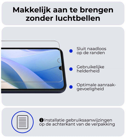 Samsung A15 Screenprotector Gehard Glas - Anti-kras
