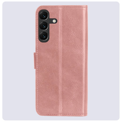 Samsung S24 Plus Hoesje Bookcase Cover met Kaarthouder - Rosé goud
