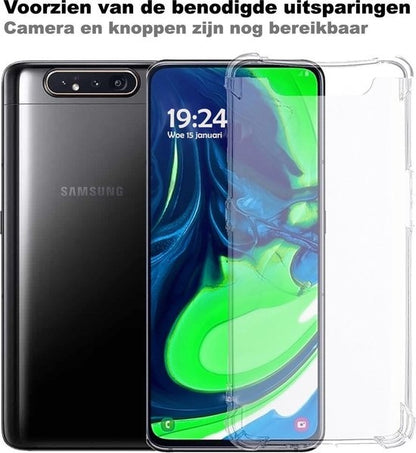 Samsung A80 Hoesje Shockproof Backcover Siliconen - Transparant