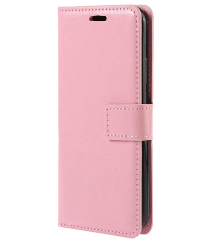 Samsung S22 Hoesje Bookcase Cover met Kaarthouder - Lichtroze