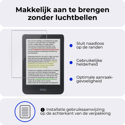 Screenprotector Geschikt voor Kobo Clara Colour Screenprotector Gehard Glas Tempered Glass - Screenprotector Geschikt voor Kobo Clara Colour Screenprotector