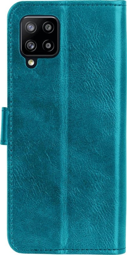 Samsung A12 Hoesje Book Case Kunstleer - Turquoise