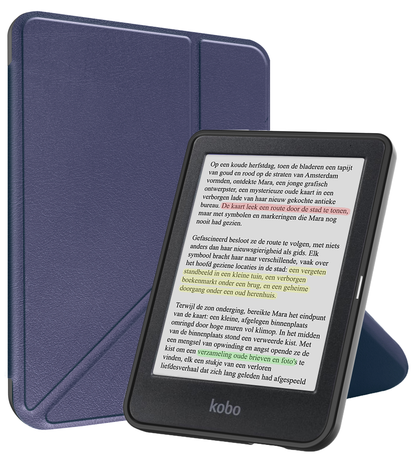 Kobo Clara Colour Trifold Hoesje - Donkerblauw