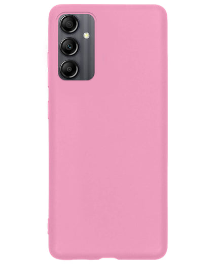 Samsung A14 Hoesje Siliconen Backcover Lichtgewicht - Roze