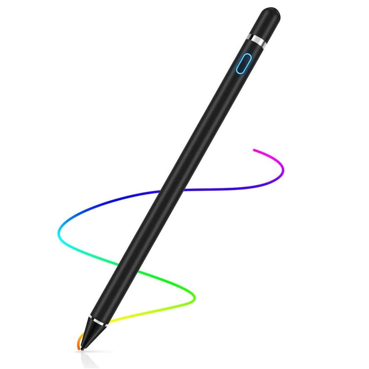 Active Stylus Pen Touch Pen Pencil Oplaadbaar Geschikt Voor Tablets En Telefoons Universeel - Zwart