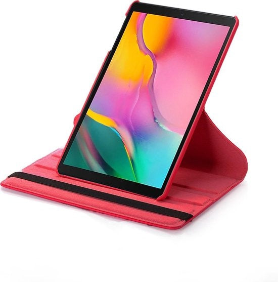 iPad 10.2 2019 Hoesje 360ðð Draaibare Book Case Kunstleer - Rood