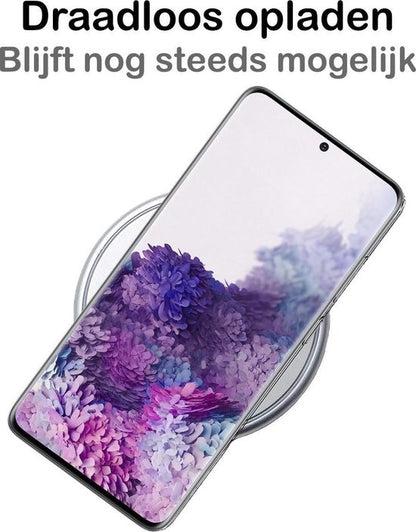 Samsung S20 Plus Hoesje Siliconen Backcover Lichtgewicht - Zwart