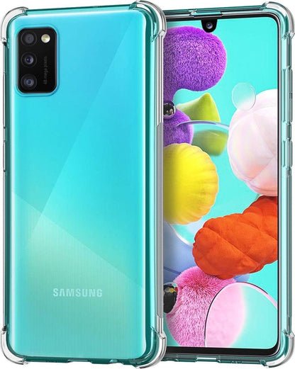 Samsung A41 Hoesje Shockproof Backcover Siliconen - Transparant