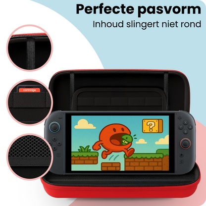 Nintendo Switch 2 Hard Cover Hoes met Spellen ruimte - Rood