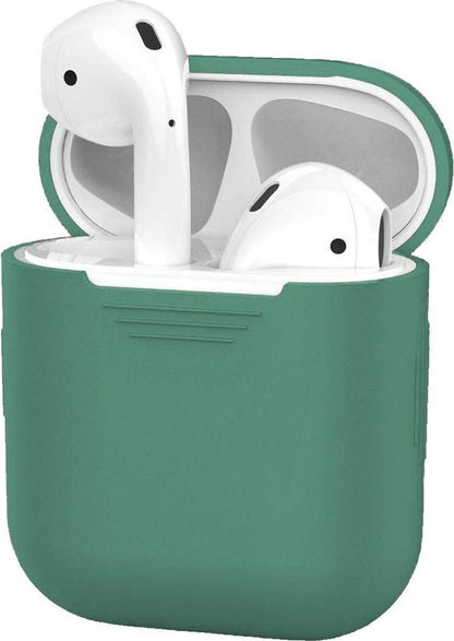 AirPods 2 Hoesje Siliconen Lichtgewicht - Midnight Green